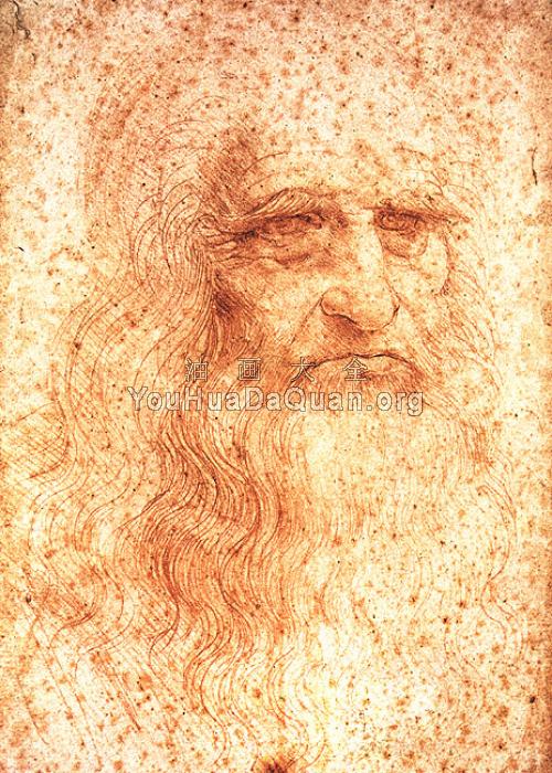 自画像 - 莱昂纳多·达·芬奇